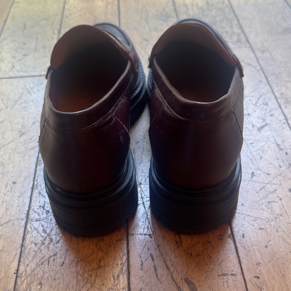 Sezane Burgundy Leather Penny Loafers - Picture 4 of 5